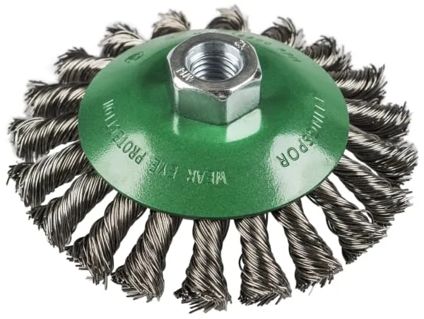 BK 600 Z Cepillo de bisel con hilo, alambre trenzado para Acero,  Acero inox